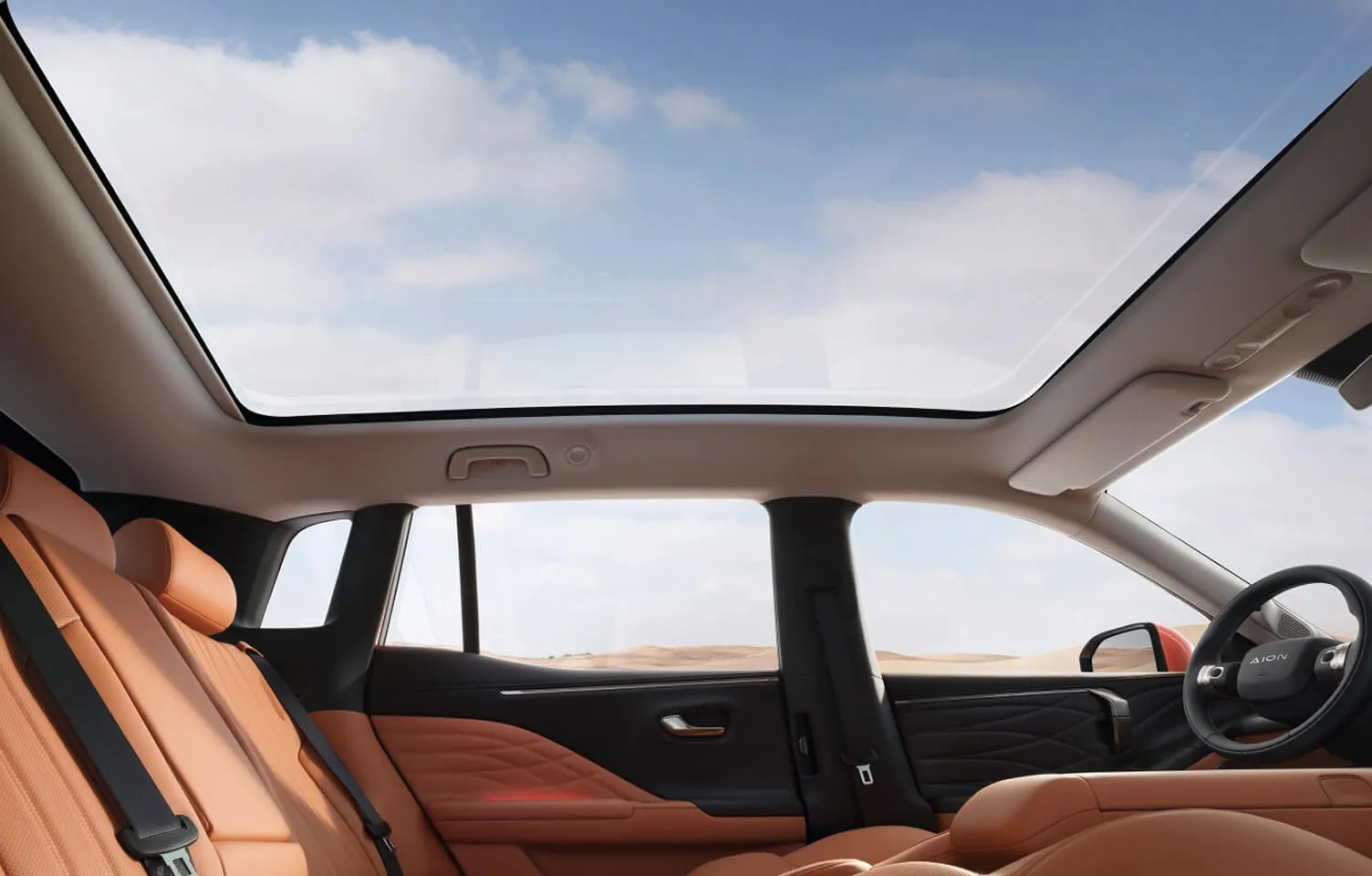 teto panoramico elétrico aion